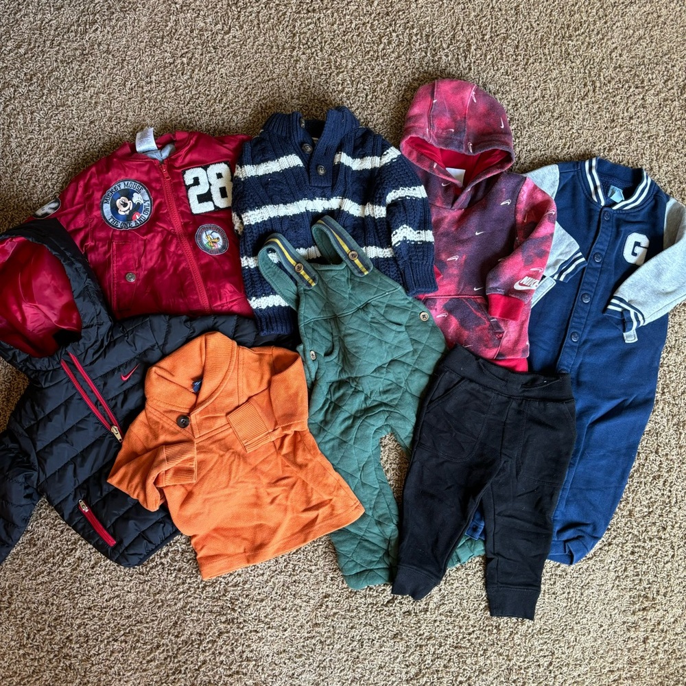 Boys fall/winter clothing sports bundle‎ 12 month